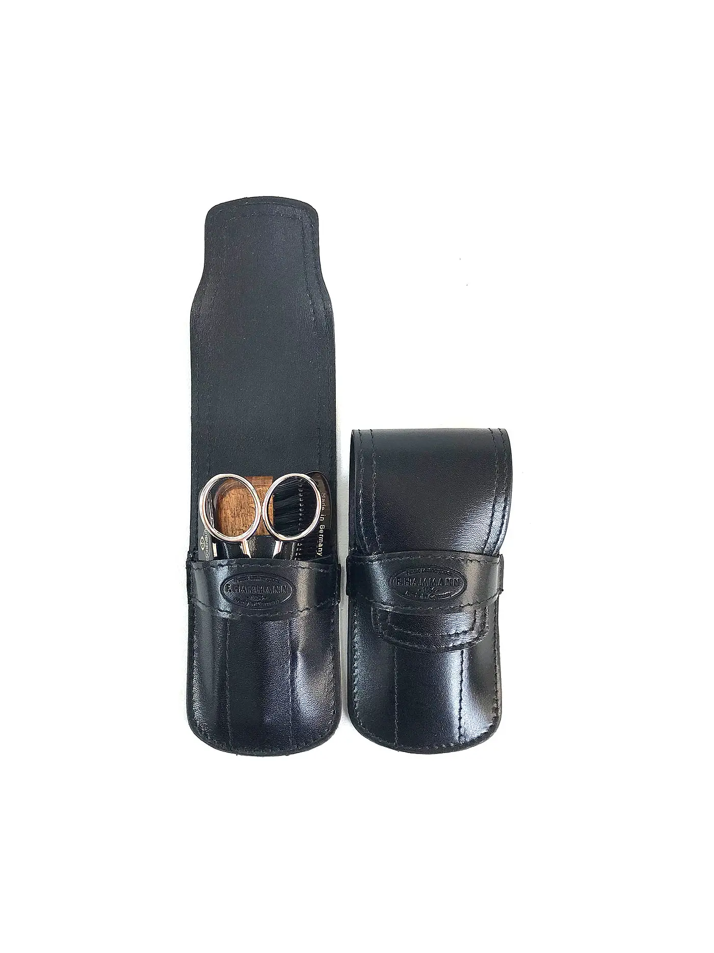 HAMMANN | Herren-Bart-Set (Schwarz, 4-teilig) | 